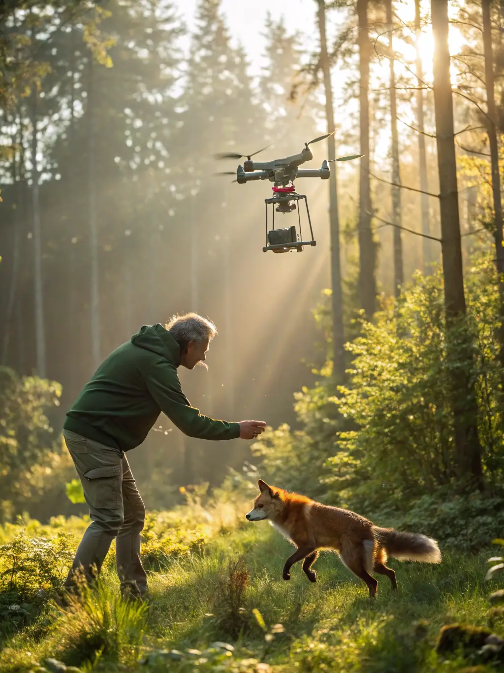 A photograph showcasing the release of rehabilitated wildlife back into their natural habitat, symbolizing the organization's dedication to wildlife rescue and conservation efforts.